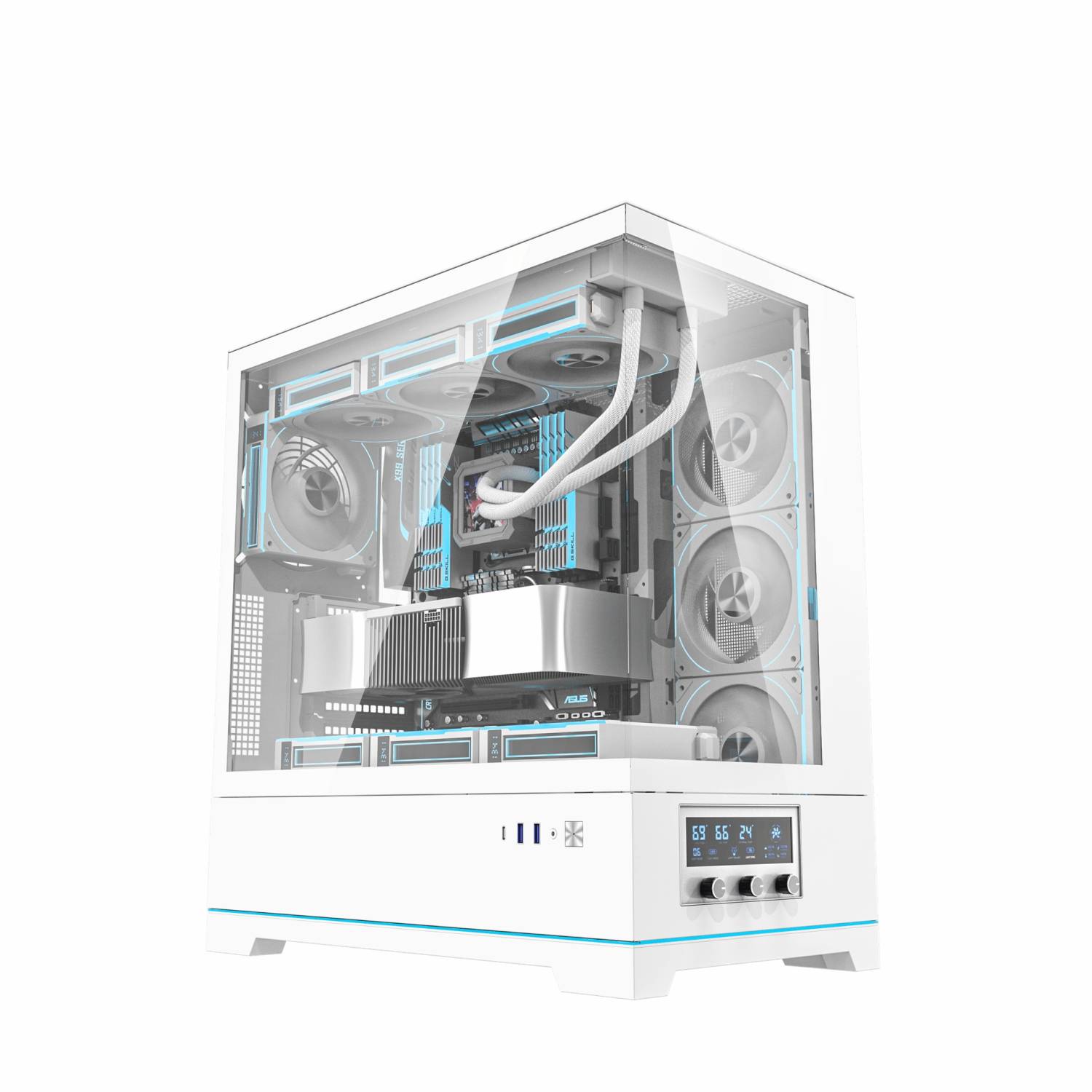 کیس DarkFlash DY451 Pro – White_6912e1fa6efcc.jpeg کیس DarkFlash DY451 Pro - White - تصویر 1