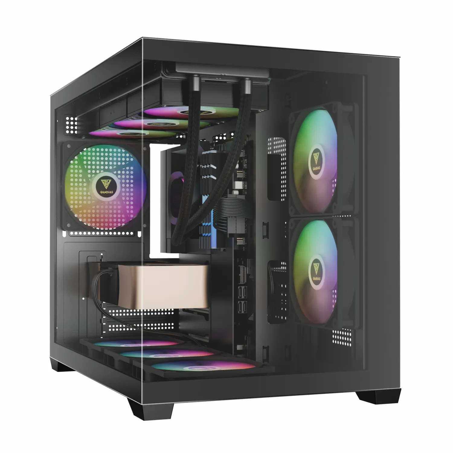 کیس Gamdias AURA GC10M ARGB – Black_6910d7d095eaf.webp کیس Gamdias AURA GC10M ARGB - Black - تصویر 1