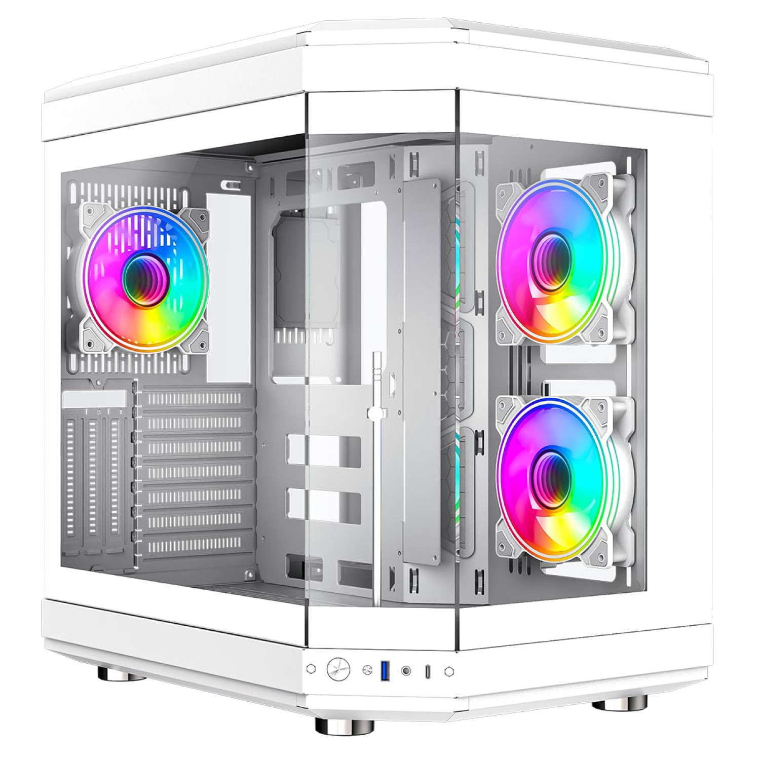 کیس GameMax Hype – White_6912ffc3e4061.jpeg کیس GameMax Hype - White - تصویر 1